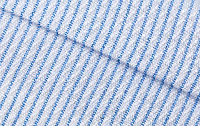 浅蓝色条纹立领纯棉纳米三防经典商务衬衫