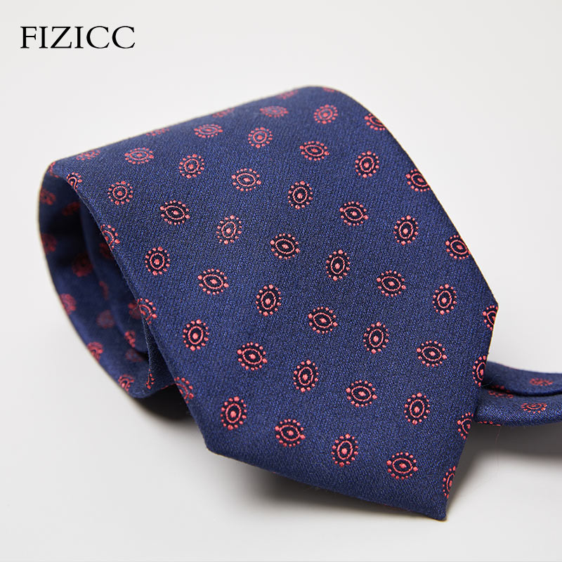 藏蓝色腰果花纹南韩丝经典商务领带